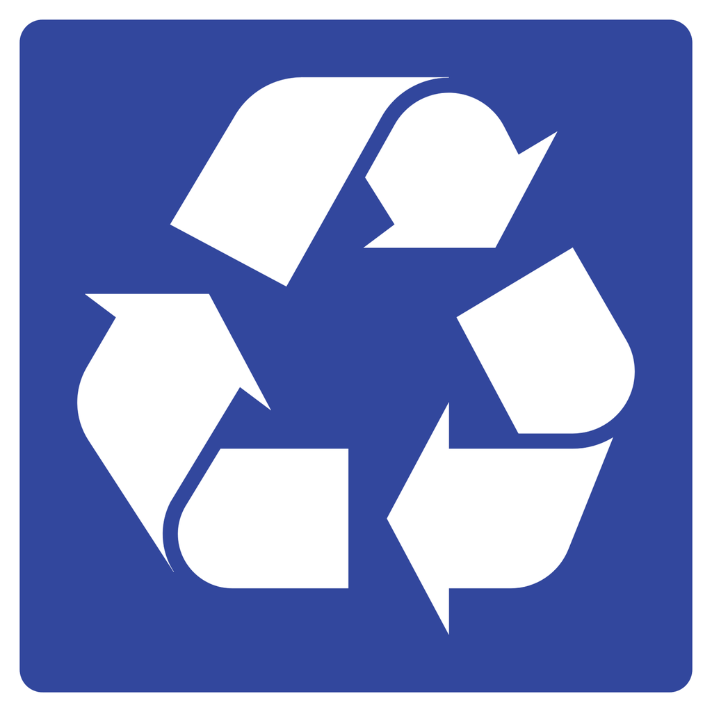 Señal SIS-74 Reciclaje (Ingeniería, PTR, 61 X 61 CM)