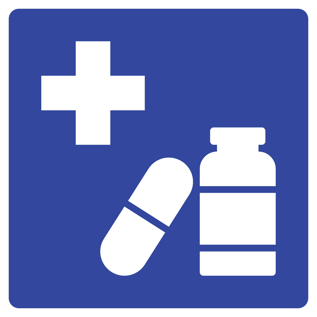 Señal SIS-85 Farmacia (Ingeniería, PTR, 61 X 61 CM)