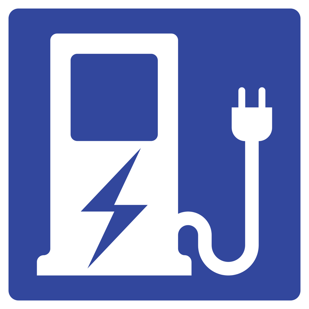 Señal SIS-86 Estación de recarga vehículos eléctricos (Ingeniería, PTR, 61 X 61 CM)