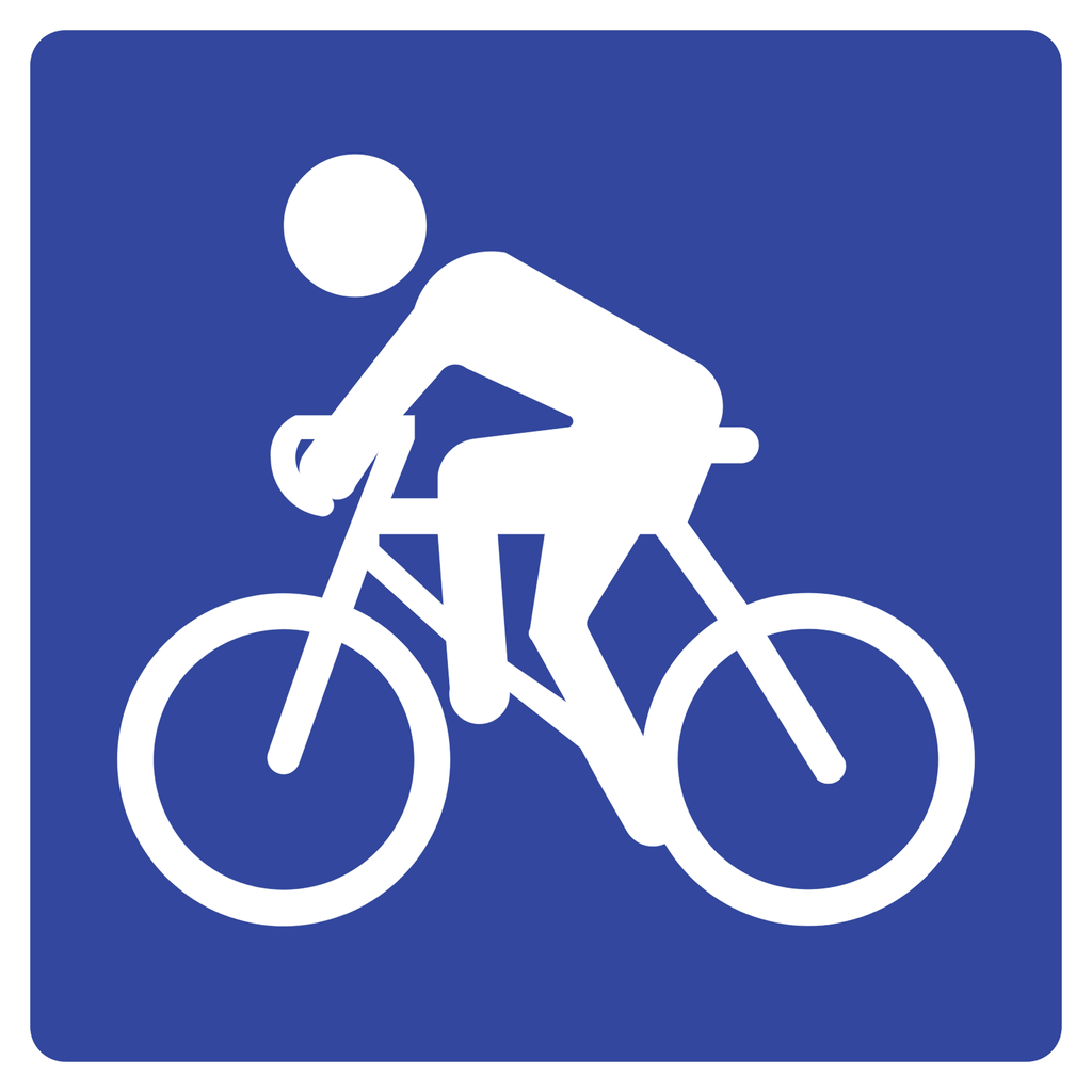 Señal SIT-26 Velódromo (Ingeniería, PTR, 61 X 61 CM)