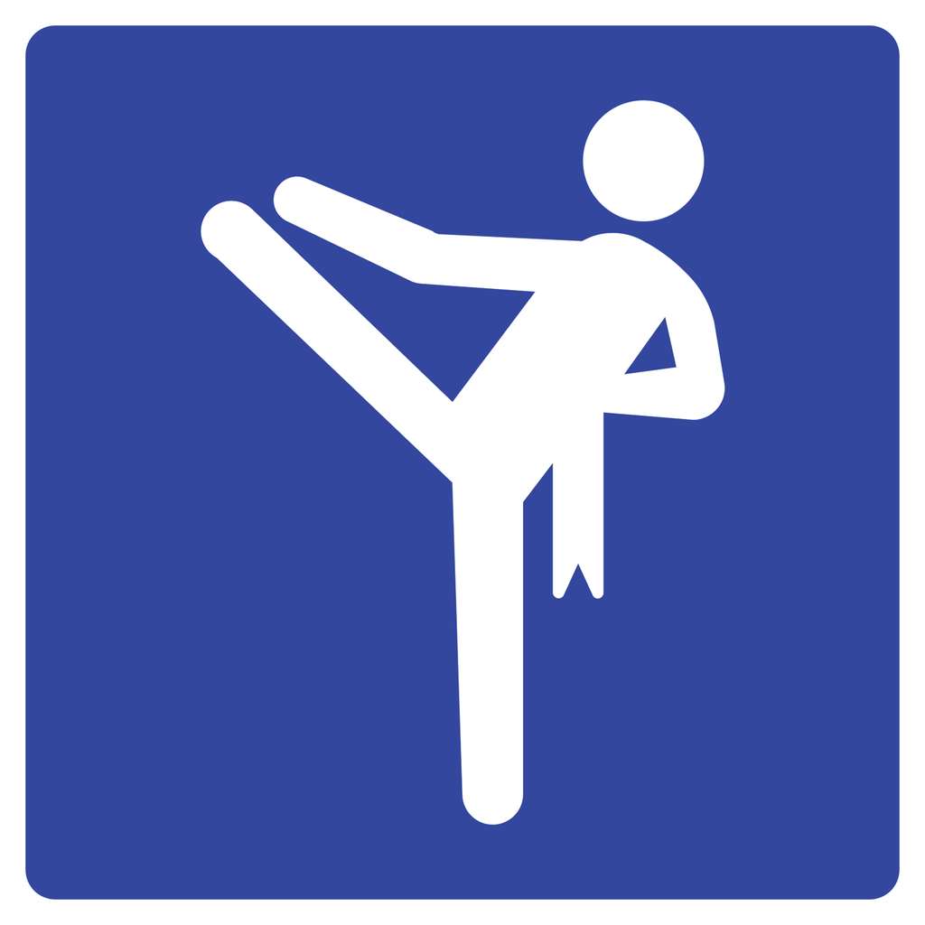 Señal SIT-62 Artes marciales (Ingeniería, PTR, 61 X 61 CM)