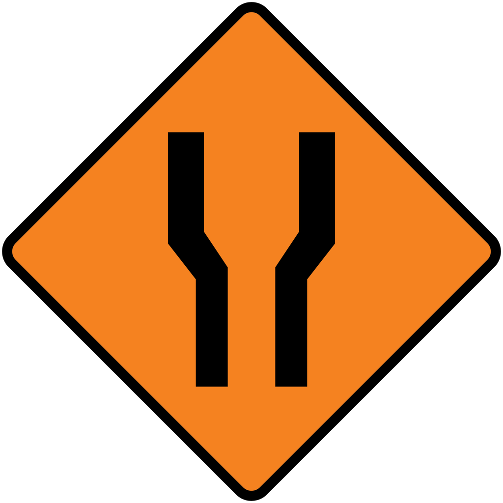 Señal SPP-20A Reducción simétrica (Ingeniería, PTR, 61 X 61 CM)