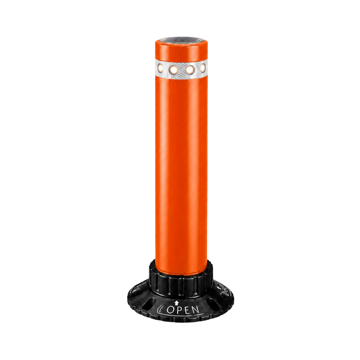 [BO-QP-AP-LED LUX-10] Bolardo De Acero Pintado 6” con Luz
