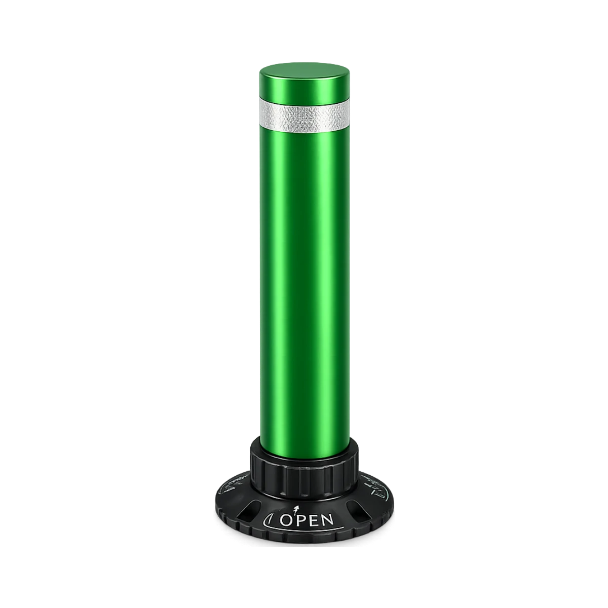 [BO-QP-AP-TR] Bolardo De Acero Pintado 6” con Reflejante