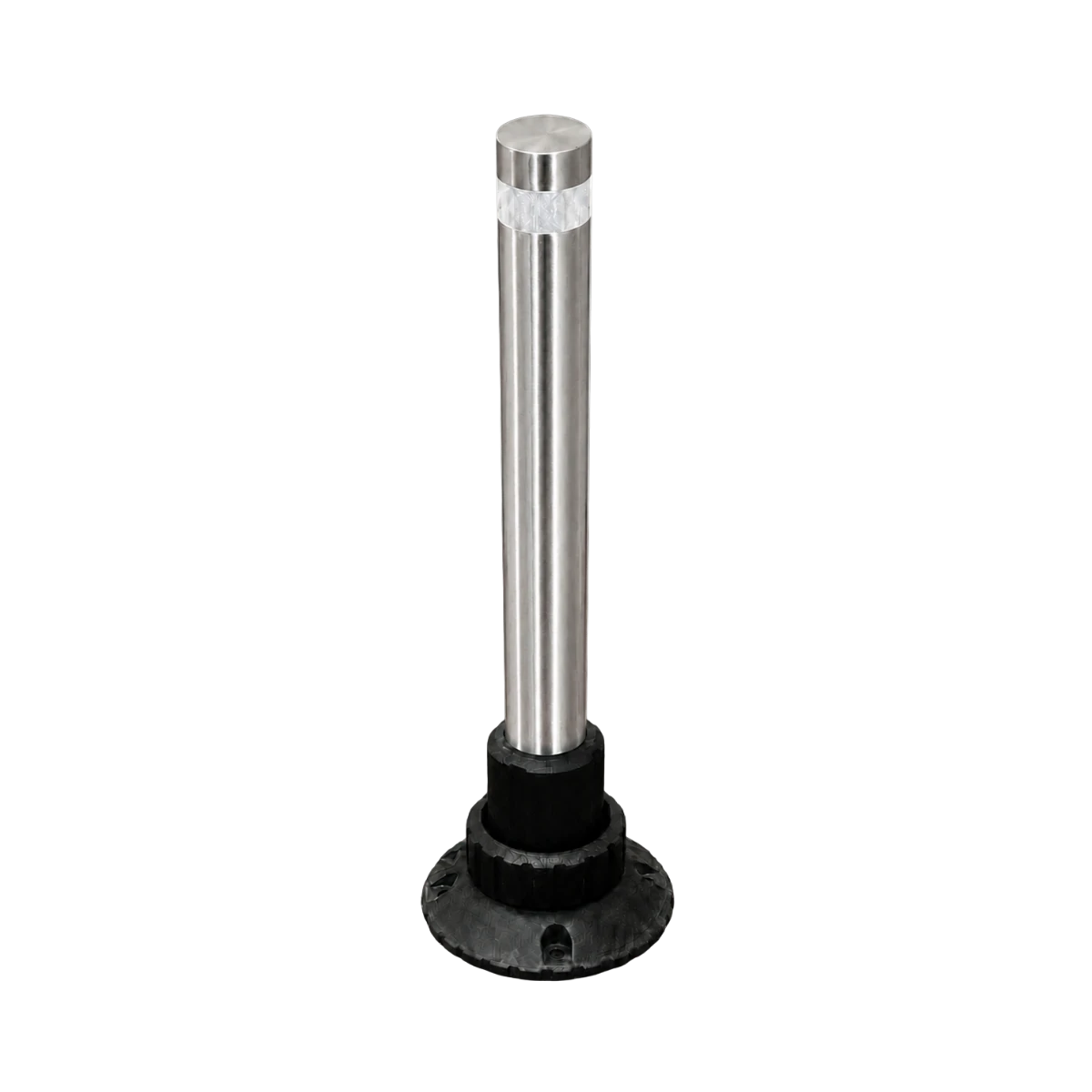 [BO-QP-INOX-4] Bolardo Acero Inoxidable 4” con Reflejante