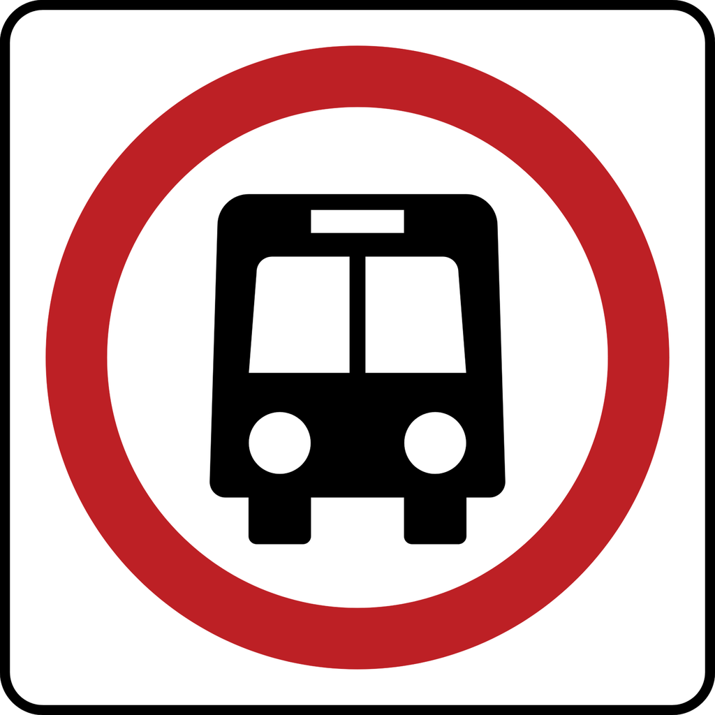 Calcomanía para Señal SR-45A Vía para vehículos de transporte público