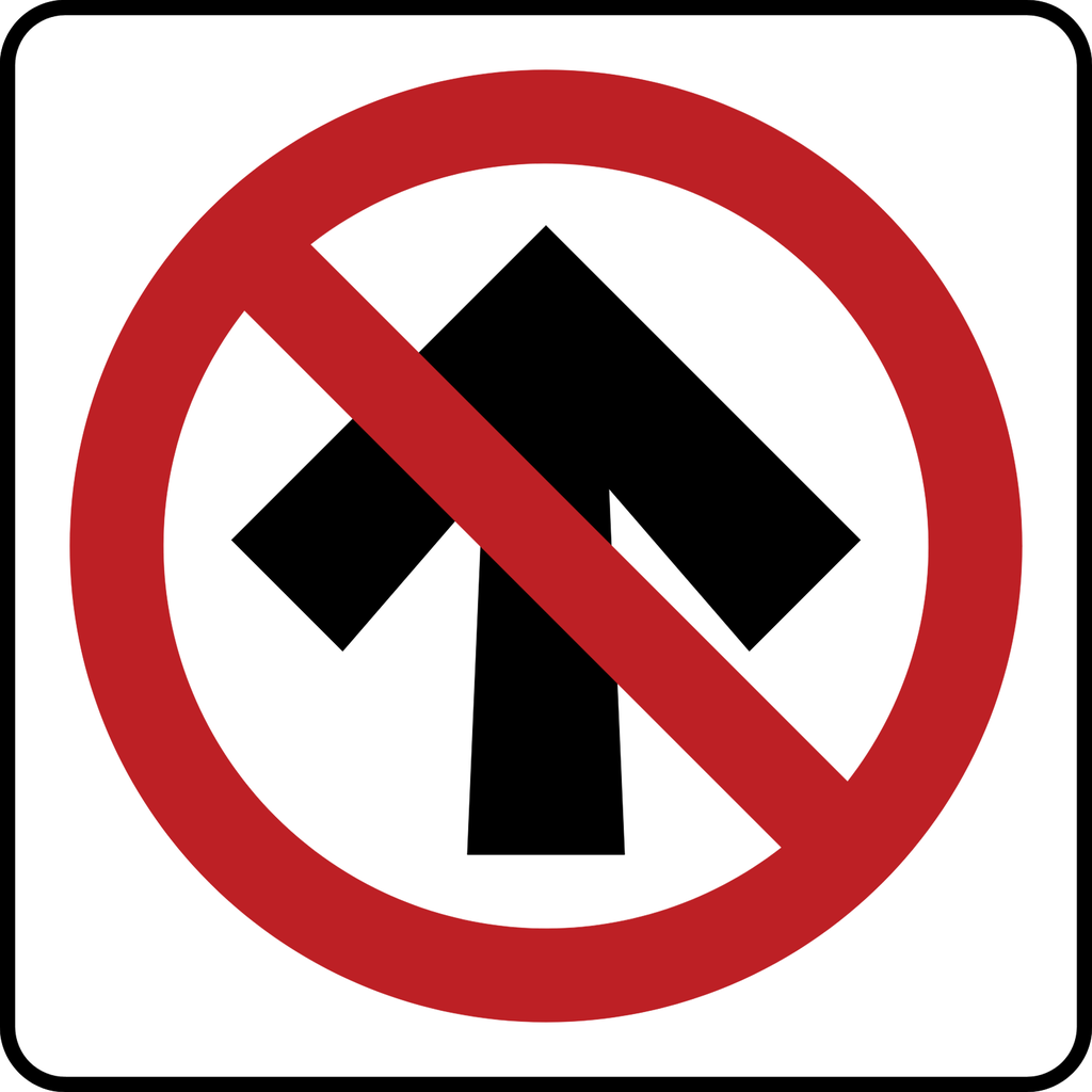 TABLERO PARA SR-26 PROHIBIDO CIRCULAR DE FRENTE (Ingeniería, 61 X 61 CM)