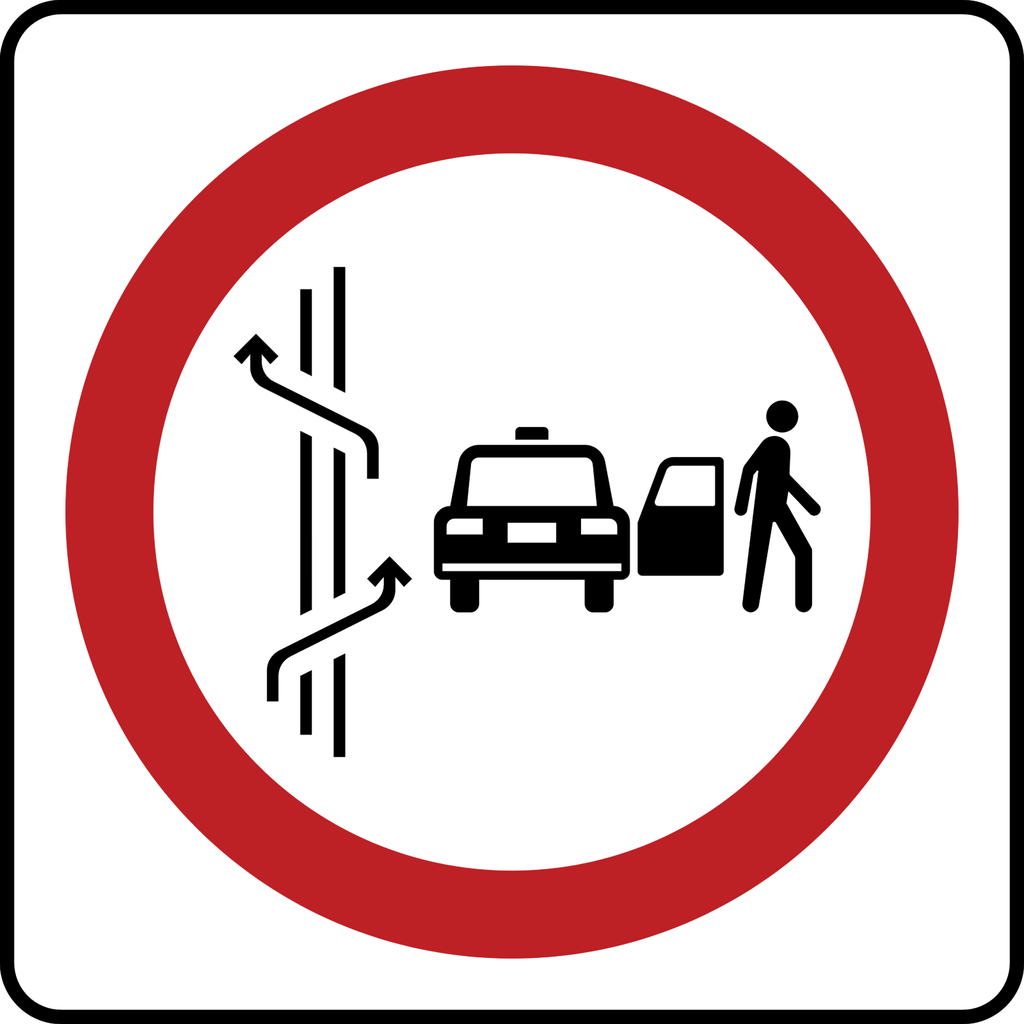 TABLERO PARA SR-49 ASCENSO Y DESCENSO EN CARRIL EXCLUSIVO (Ingeniería, 61 X 61 CM)