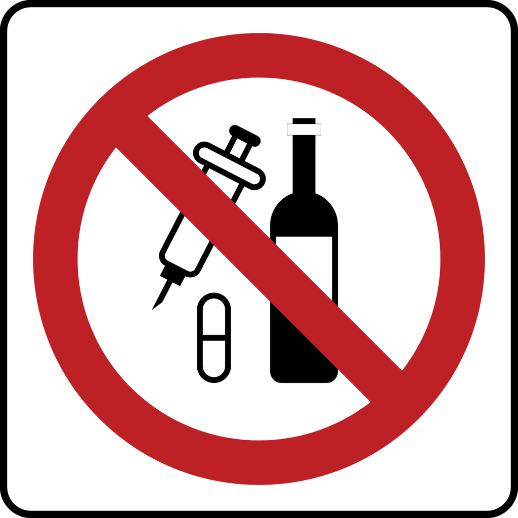 TABLERO PARA SR-52 PROHIBIDO EL USO DE ESTUPEFACIENTES (Ingeniería, 61 X 61 CM)