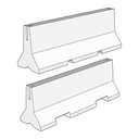 Barrera de Concreto Tipo New Jersey Modificada 105 cm