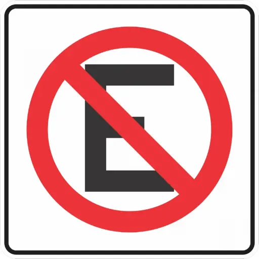 SEÑAL SR-22 (PROHIBIDO ESTACIONARSE)