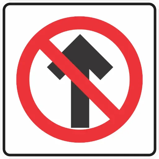 SEÑAL SR-26 (PROHIBIDO CIRCULAR DE FRENTE)