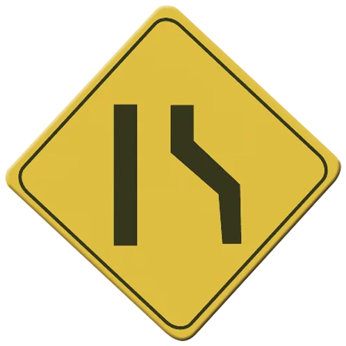 SEÑAL SP-21 (ESTRECHAMIENTO ASIMÉTRICO)