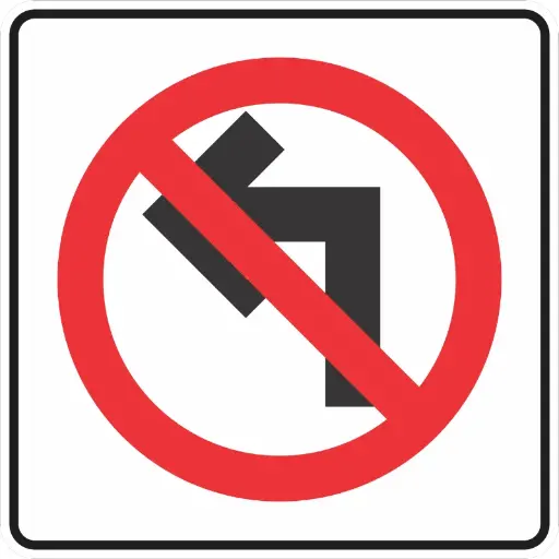 SEÑAL SR-24A (PROHIBIDA LA VUELTA A LA DERECHA)